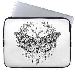Capa Para Notebook Arte Mística Góticade Mariposa Botânica Celestial