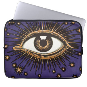 Capa Para Notebook Arte Místico Celestial Olho que Tudo Vê Vintage