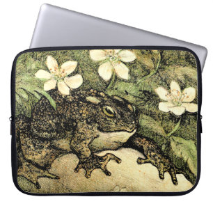 Capa Para Notebook Arte Neerlandesa Nouveau Toad e Dogwood