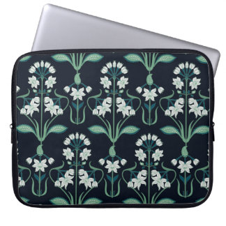 Capa Para Notebook Arte nouveau floral, padrão sem costura abstrato.
