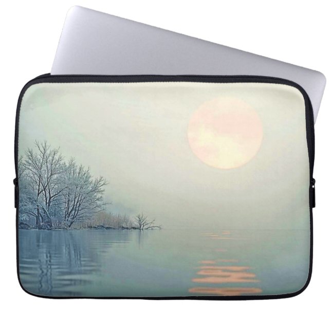 Capa Para Notebook Arte pacífica de inverno (Frente)