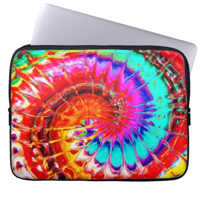Capa Para Notebook Arte Padrão de Abstrações Coloridas (Frente)