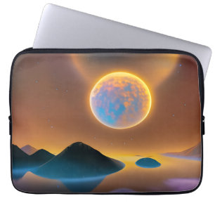 Capa Para Notebook Arte paisagística da lua