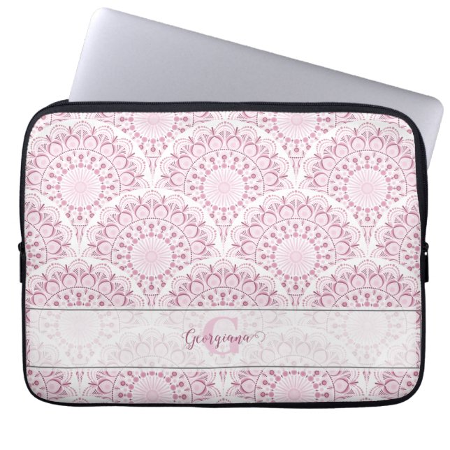 Capa Para Notebook Arte Personalizada Deco Rosa Confetti Lace Mandala (Frente)
