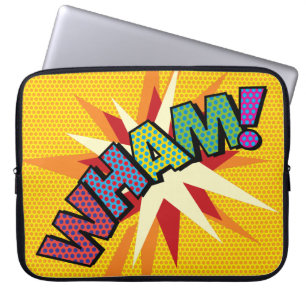 Capa Para Notebook Arte Pop de Quadrinhos Retrô Divertido WHAM