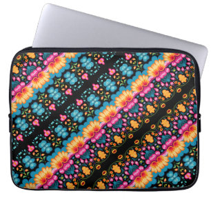Capa Para Notebook Arte Popular Floral Moderna