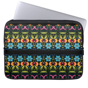 Capa Para Notebook Arte Popular Floral Moderna