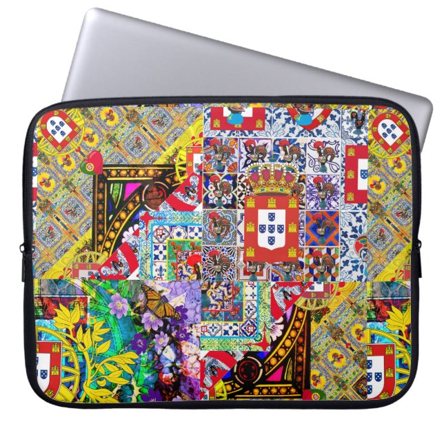 Capa Para Notebook Arte popular portuguesa (Frente)