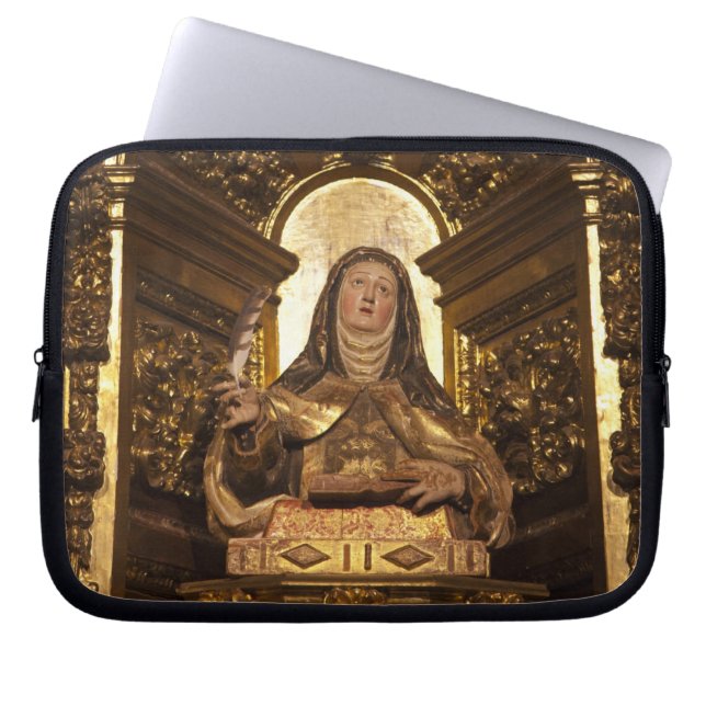Capa Para Notebook Arte religiosa representando Papais noeis Teresa (Frente)