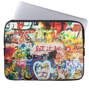 Capa Para Notebook Arte Urbana Colorida Funky Graffiti Amor Casa Cora