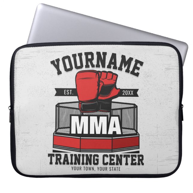 Capa Para Notebook Artes Marciais Mistas Misturas ADD NAME MMA Fight  (Frente)