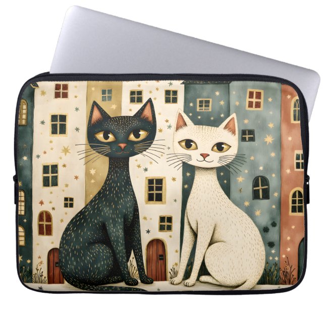 Capa Para Notebook Artistic Cats  (Frente)