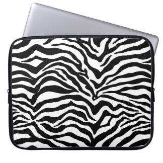 Capa Para Notebook Artsy Black White Funky Zebra Print Pattern