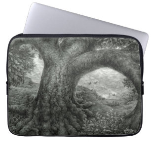 Capa Para Notebook Árvore Abraçando o Risco