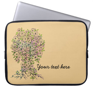 Capa Para Notebook Árvore da Vida - Espirais Saem Frutas 1
