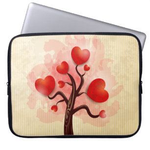Capa Para Notebook Árvore de Corações