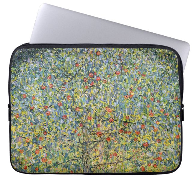 Capa Para Notebook Árvore de Maçã por Gustav Klimt, Arte Novo Antigo (Frente)