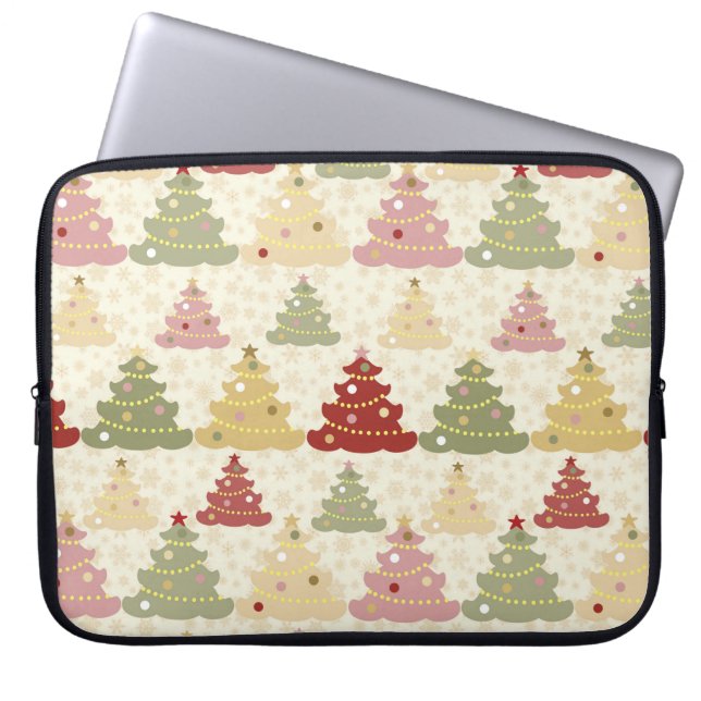 Capa Para Notebook Árvore de Natal colorida (Frente)