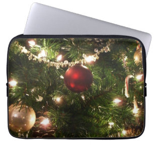 Capa Para Notebook Árvore de Natal I Feriado Verde Bonito e Vermelho