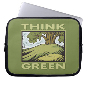Capa Para Notebook Árvore de Oak do pense verde