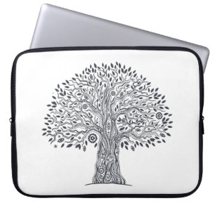 Capa Para Notebook Árvore do Doodle da vida