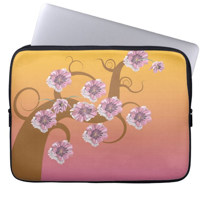 Capa Para Notebook Árvore espiral com Cobrir para notebook de 13" com (Frente)