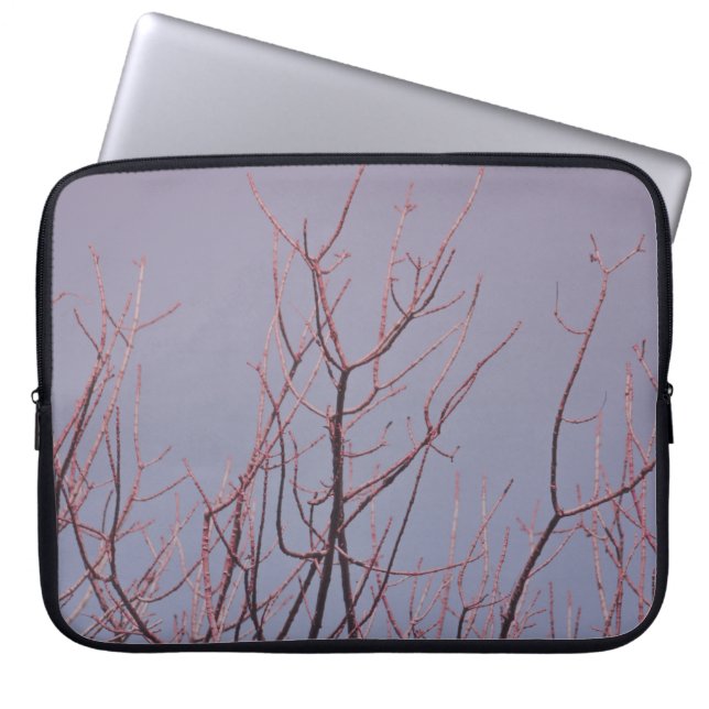 CAPA PARA NOTEBOOK ÁRVORE INOXIDÁVEL SOB PELE BRANCO (Frente)