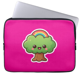 Capa Para Notebook Árvore Kawaii Amigável