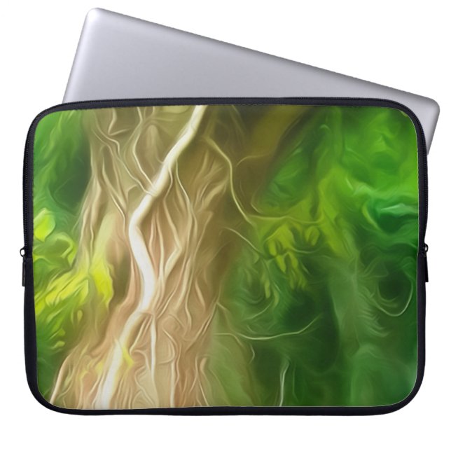 Capa Para Notebook Árvore Verde Clara do Sonho de eletrônicos (Frente)