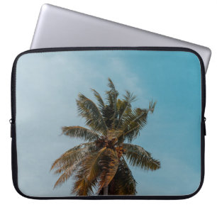 Capa Para Notebook Árvore verde de coco sob céu azul