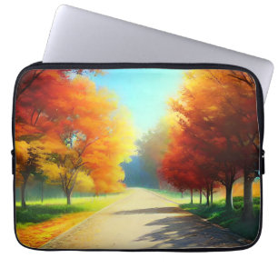 Capa Para Notebook Árvores do outono na Floresta