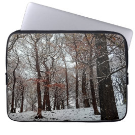Capa Para Notebook Árvores, na neve