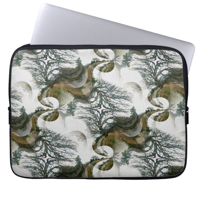 Capa Para Notebook Árvores no inverno....... (Frente)