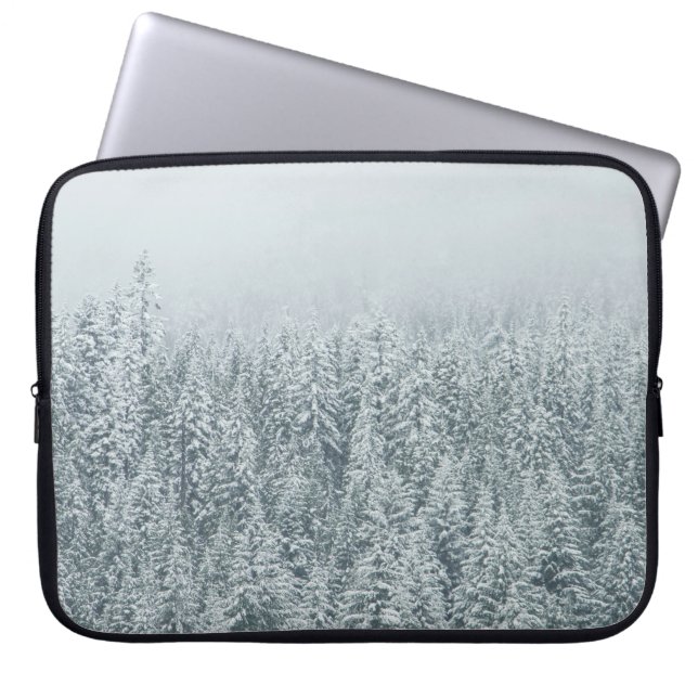 CAPA PARA NOTEBOOK ÁRVORES QUE COBREM NEVE (Frente)
