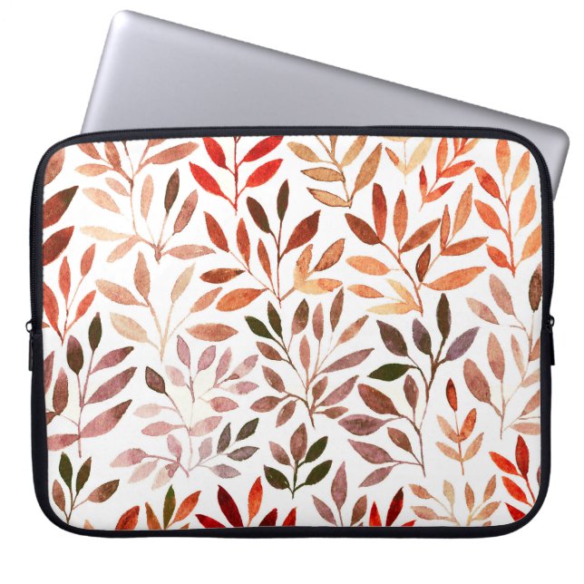 Capa Para Notebook Árvores retrógradas, padrão sem costura de aquarel (Frente)