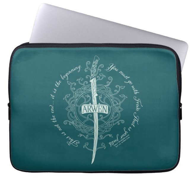 Capa Para Notebook ARWEN™ Elven Sword Quote (Frente)