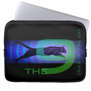 Capa Para Notebook As 9 Vidas do Saco de Eletrônicos de Gato