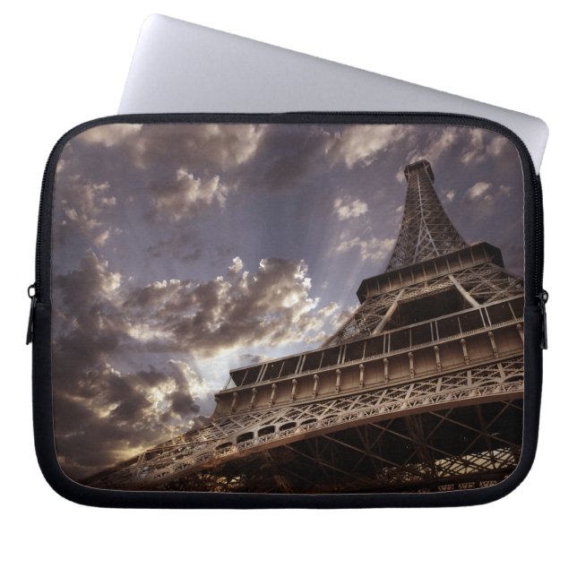 Capa Para Notebook As bolsas de laptop da torre Eiffel (Frente)