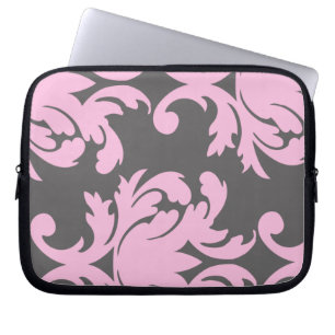 Capa Para Notebook As bolsas de laptop do damasco