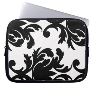 Capa Para Notebook As bolsas de laptop do damasco