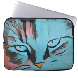 Capa Para Notebook As bolsas de laptop dos olhos de gatos