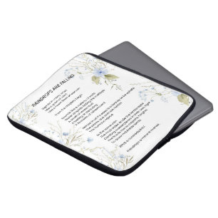 Capa Para Notebook As gotas de chuva estão caindo poesia poema