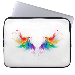 Capa Para Notebook Asas Fluffy Rainbow