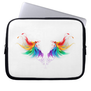 Capa Para Notebook Asas Fluffy Rainbow