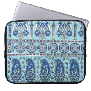 Capa Para Notebook Asian Paisley Border: Design tradicional.