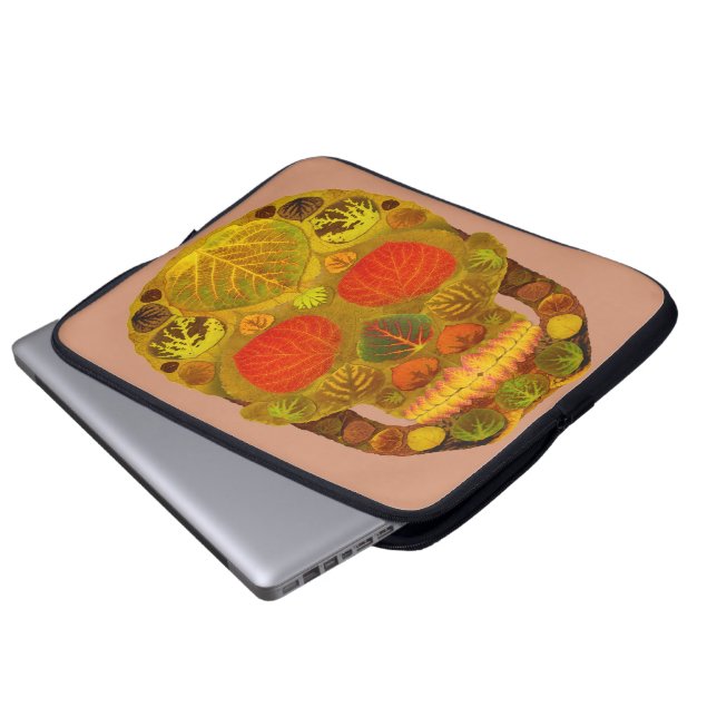 Capa Para Notebook Aspen Folha Crânio 12 (Frente Inferior)