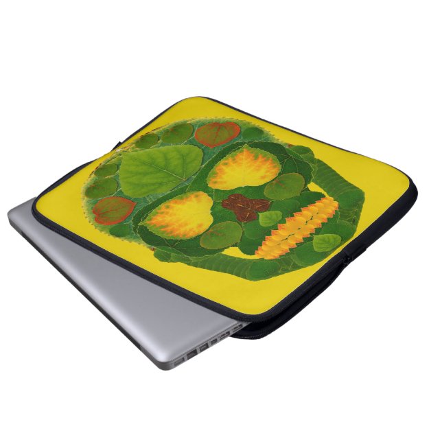 Capa Para Notebook Aspen Leaf Skull 9 (Frente Inferior)