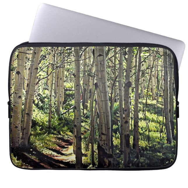 Capa Para Notebook Aspen Tree Woodland (Frente)