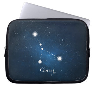 Capa Para Notebook Astrologia Azul Nebula Cancer Símbolo Zodiac