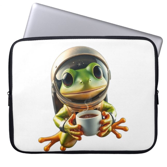 Capa Para Notebook Astronaut Frog (Frente)